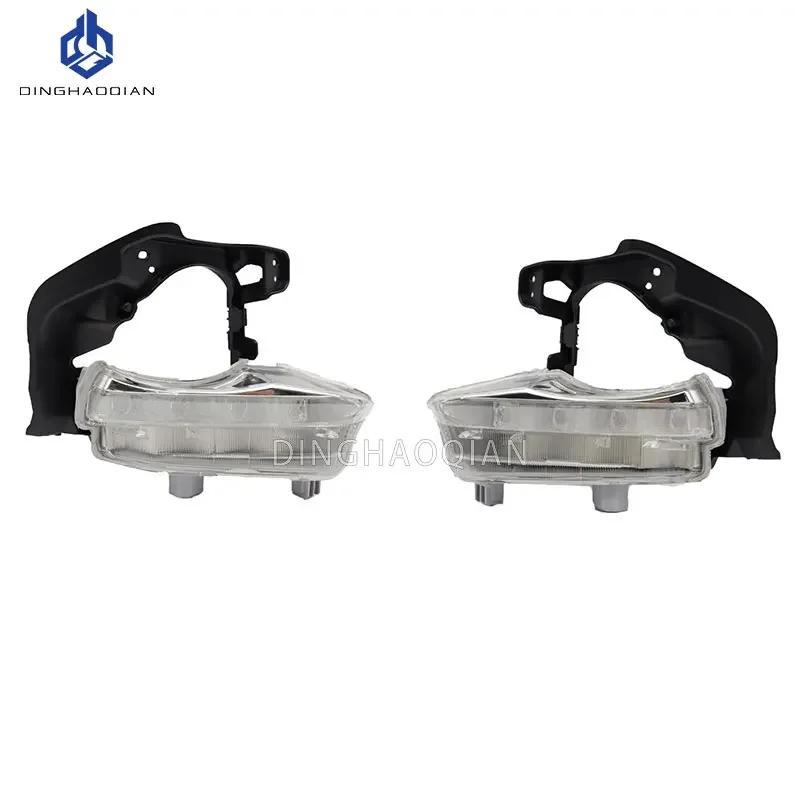LED DRL LED Fog Lights for Toyota Highlander 2014 2015 2016 2017 2018 Headlight Driving Lamps Front Bumper Fog Lamp Fog Light