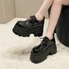Fashion 10CM Patent Leather Chunky Heels Pumps 2025 Spring Autumn Ankle Boots Mary Jane Chunky Heels Buckle Platform Shoes Girls' shoes
