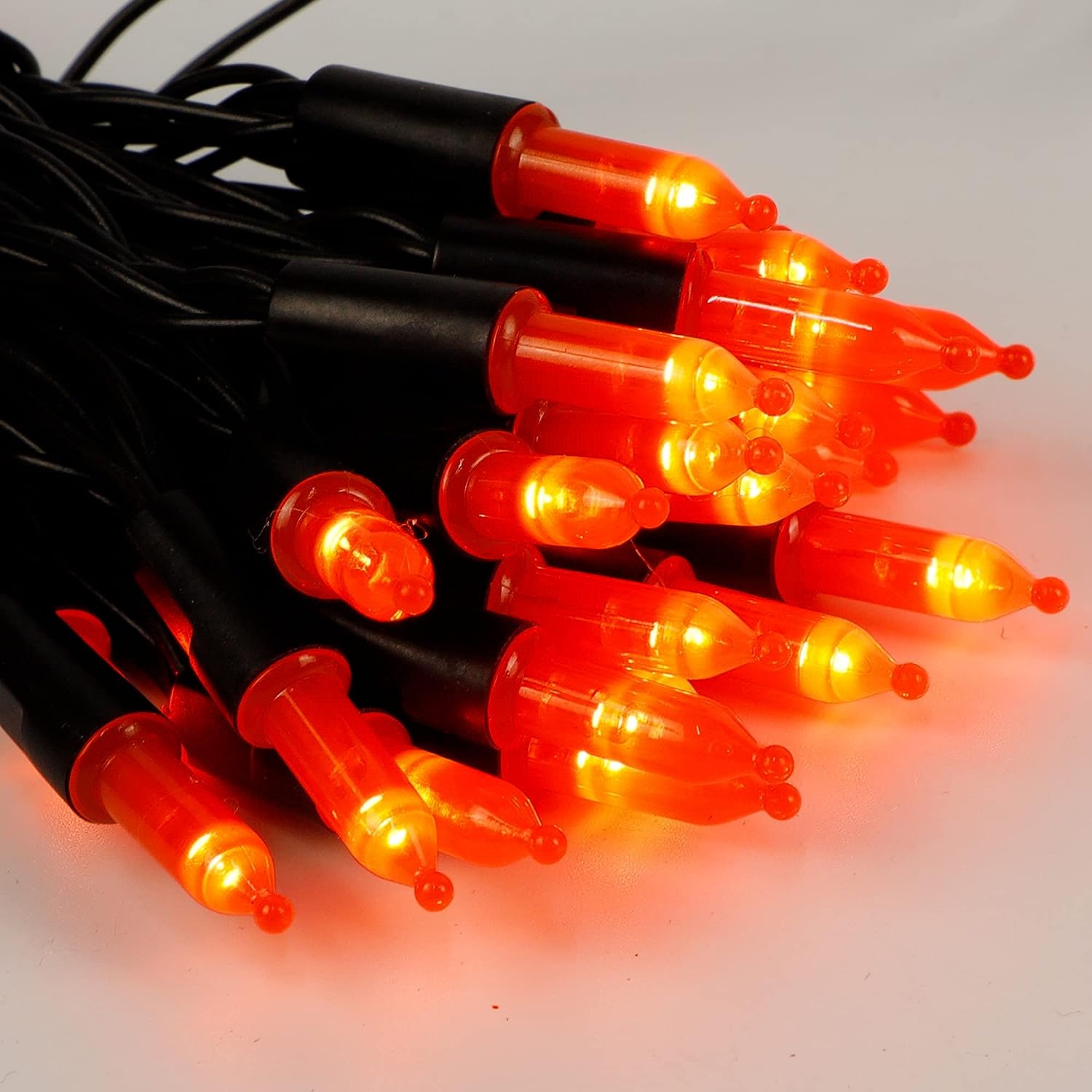 

Battery Operated Christmas Tree Fairy Lights Timer 8 Modes LED String Lights Outdoor Patio Garden Wedding Party Holiday Lighting 5M 50LED помаранчевий