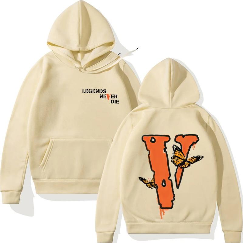 Unisex couple loose V-print hoodie