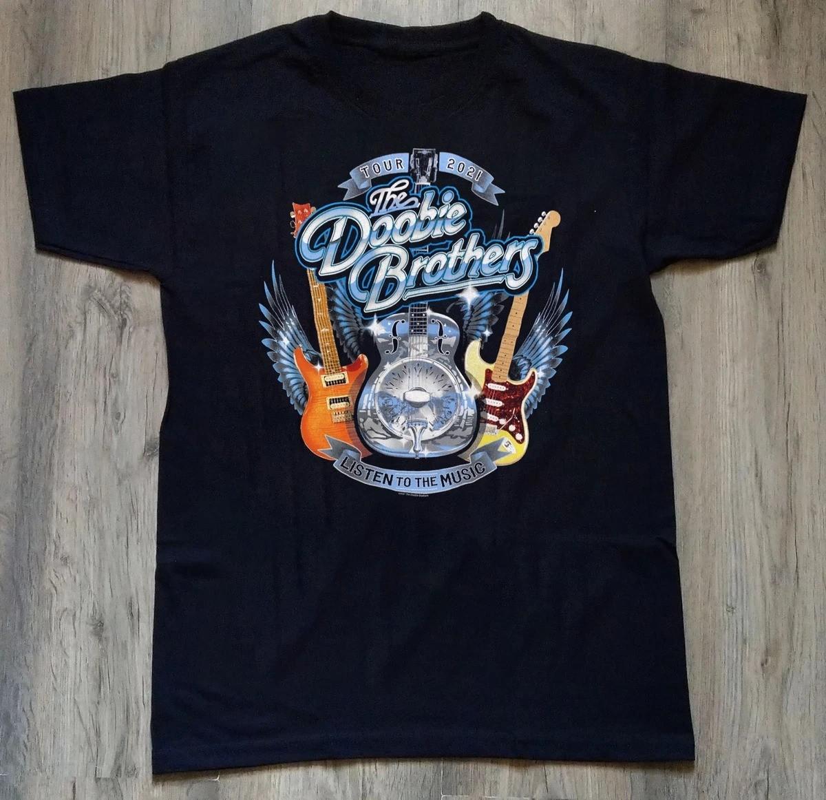 The Doobie Brothers Band Retro Cotton Black All Size Shirt PP2343 XXXL