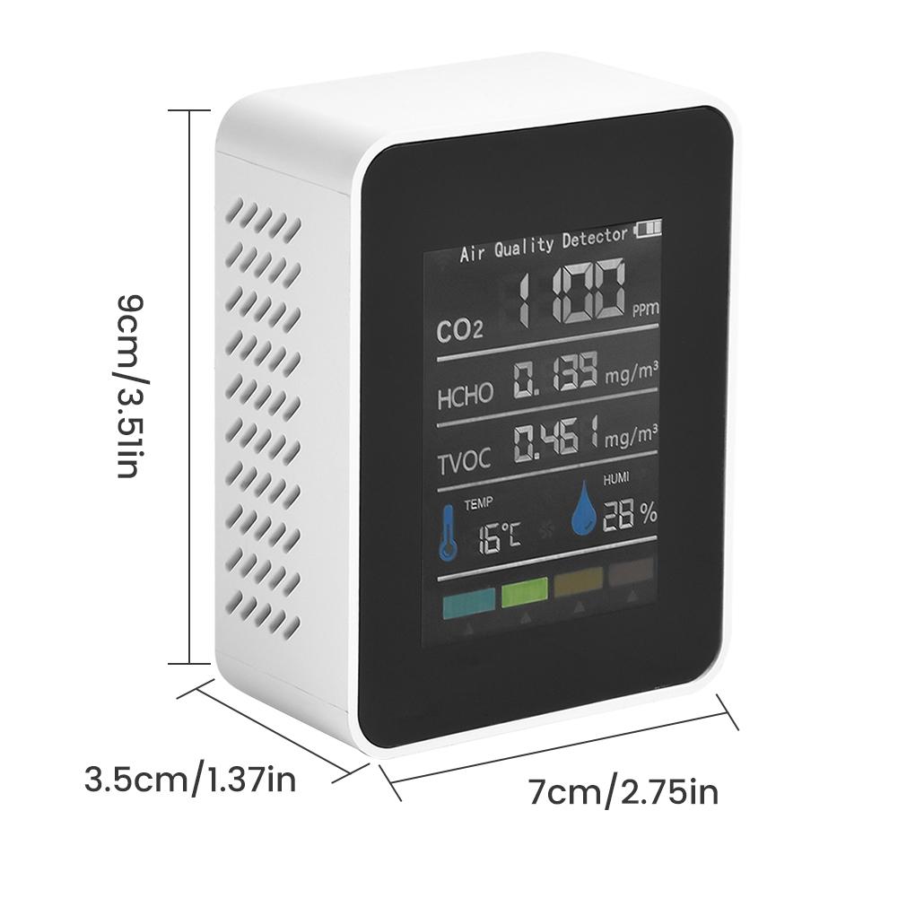 Air Quality Monitor 89 * 70 * 35mm ABS Material Brand New
