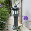 Large Japanese Zen Stone Pagoda Garden Lantern