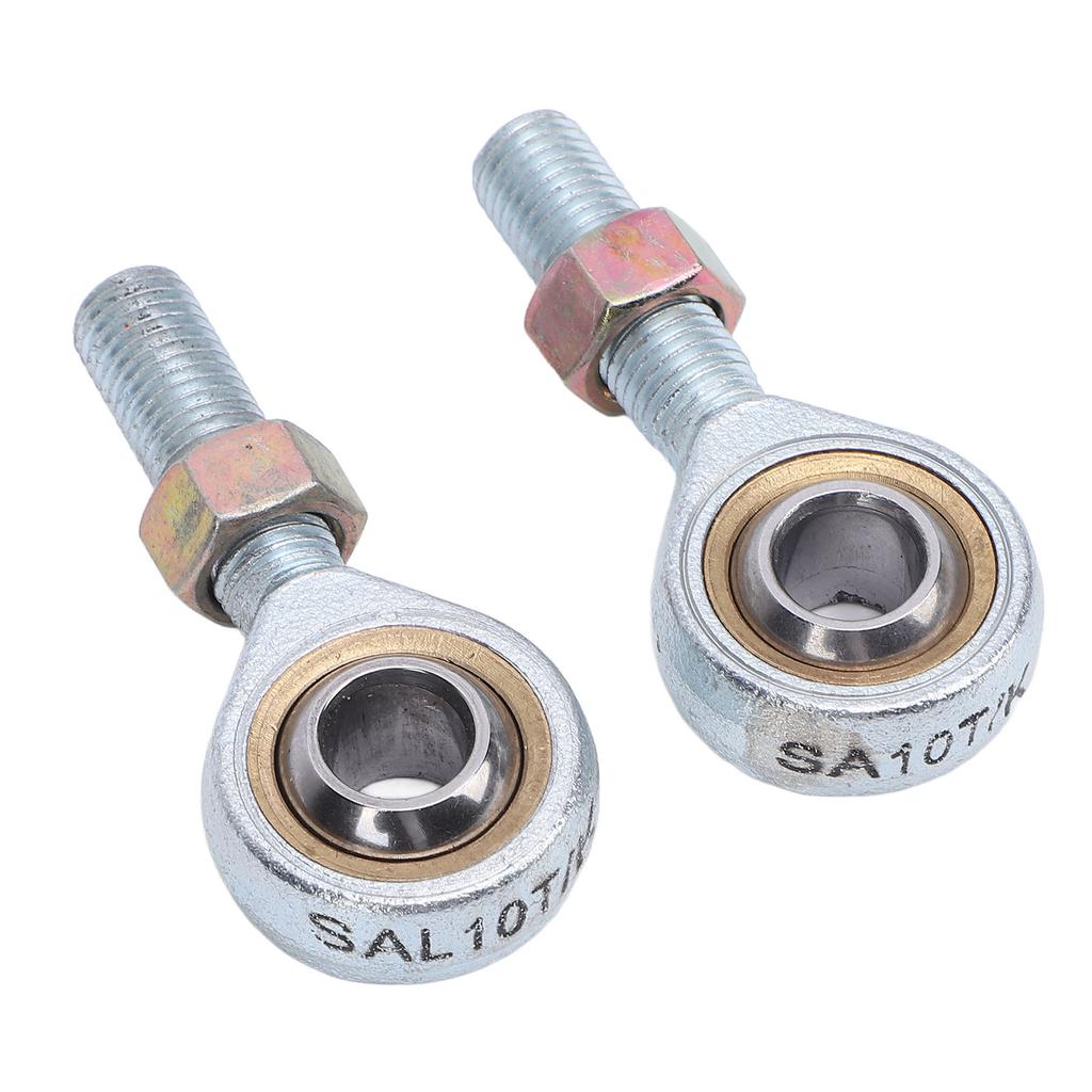 2Pcs M10 Tie Rod End Ball Joint Bearing Steel Alloy Smoother Steering Enhanced Handling for ATV