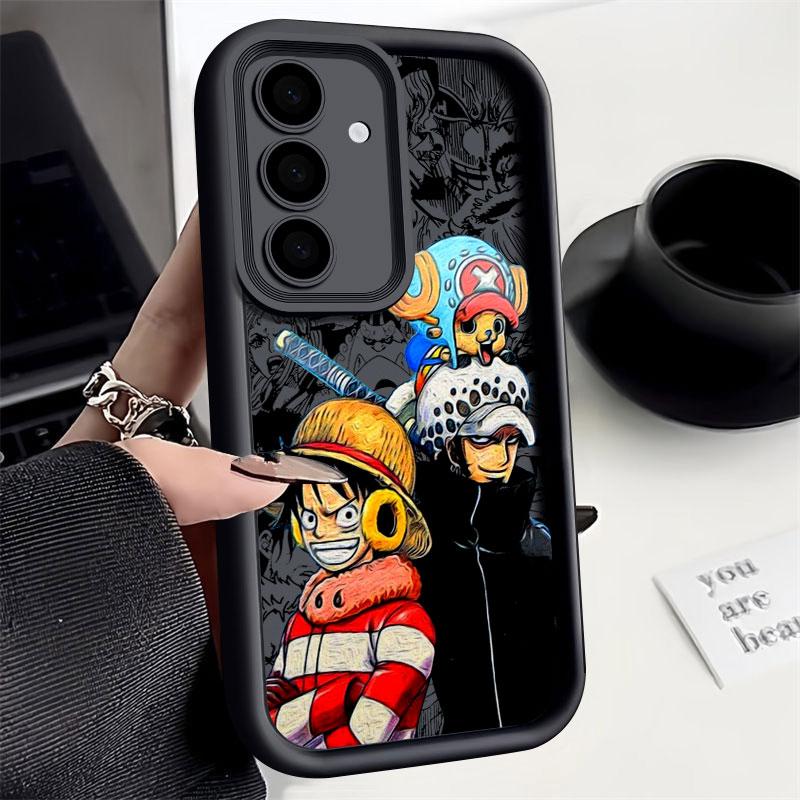 One Pieces Japanese Anime Phone Case For Samsung S26 S25 S24 S23 S21 S20 Ultra For Galaxy S25 S24 FE S26 Plus Soft Silicon Cover