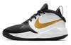 Team Hustle D 9 Mid Top Children's Basketball Shoes Black White Gold AQ4224-004