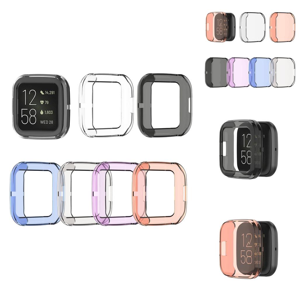 Fitbit Versa2 Transparent Tpu Protective Case Shockproof Scratch-resistant Soft Shell