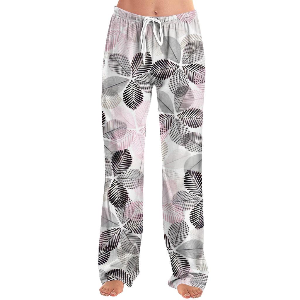 Women's Allover Printed Home Pants Sleeping Pajama Pants Long Pants Pajama Pants Yoga Pants