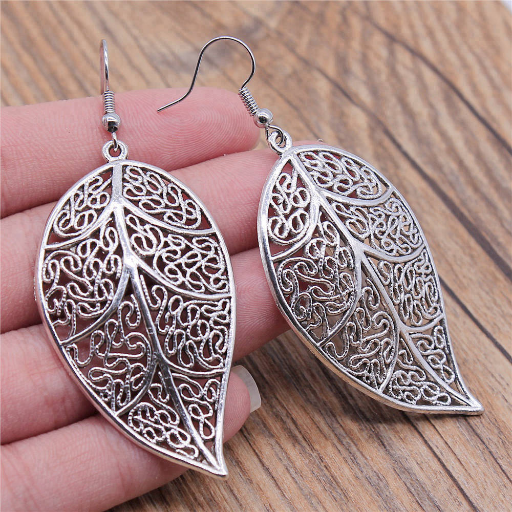 Drop & Dangle Earring Plant Four-Leaf Clover Cactus Vintage Jewelry SuppliesEarring Size 18x19mm QE021