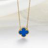 Simple Titanium Steel Necklace Does Not Lose Colour Four-Leaf Clover Shell Pendant Ins Tide Net Red Collarbone Chain