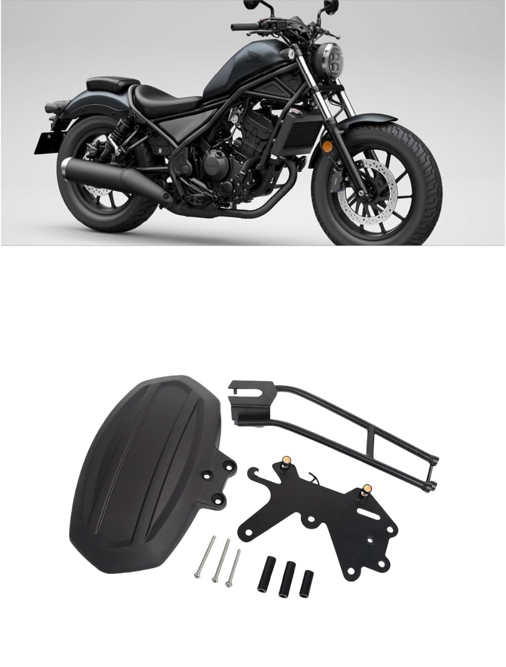 

VrayKnol For Revel 250 300 500 CMX250 CMX500 rebel250 rebel500 2017-2024 Modified Motorcycle Rear чёрный