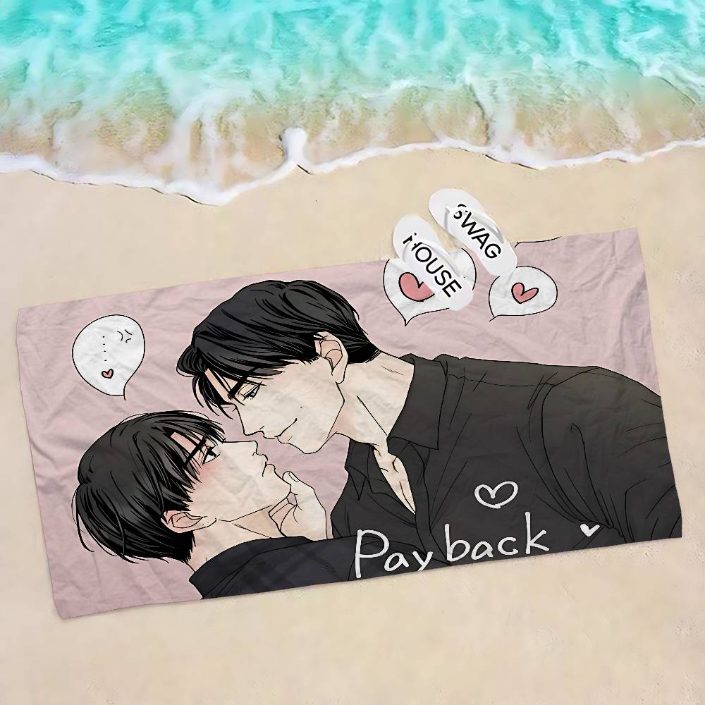 Bl Anime Vergeltung Strandtuch Bunte Handtücher für Mädchen Mikrofaser Schnelltrocknend Sandfrei Strand Yoga Spa Fitnessstudio Pool