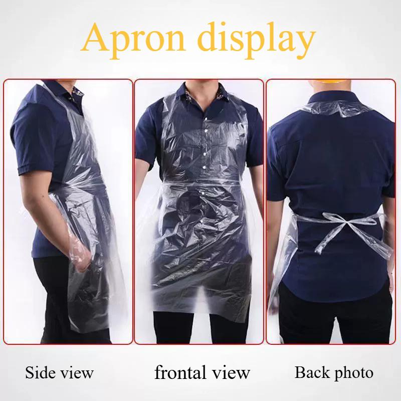 10/20pcs Multipurpose Kids Disposable Aprons Waterproof Proof Plastic Painting Apron Men Women Kitchen Protection Accessories