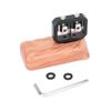 HDRIG DSLR Camera Cage with Wood Side Handle Grip and 1/4" Mounting Screw