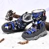 Kids' Winter Snow Boots - Warm, Velvet-Lined, Anti-Slip Leather Shoes for Outdoors