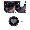 2 stücke Auto Nicht-slip Wasser Tasse Pad Diamant Strass Bling Dekoration Auto Innen Tasse Flasche Gummi Matte Auto