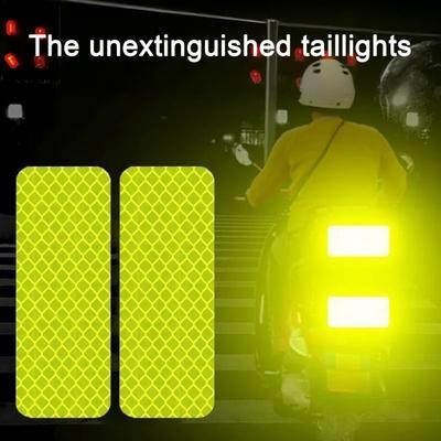 10 Pcs Reflective Stickers High Visibility Reflective Tape Waterproof Safety Car Trailer Truck Warning Tape for