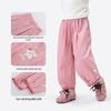 Girl's Summer Cartoon Print Lightweight Jogger Pants