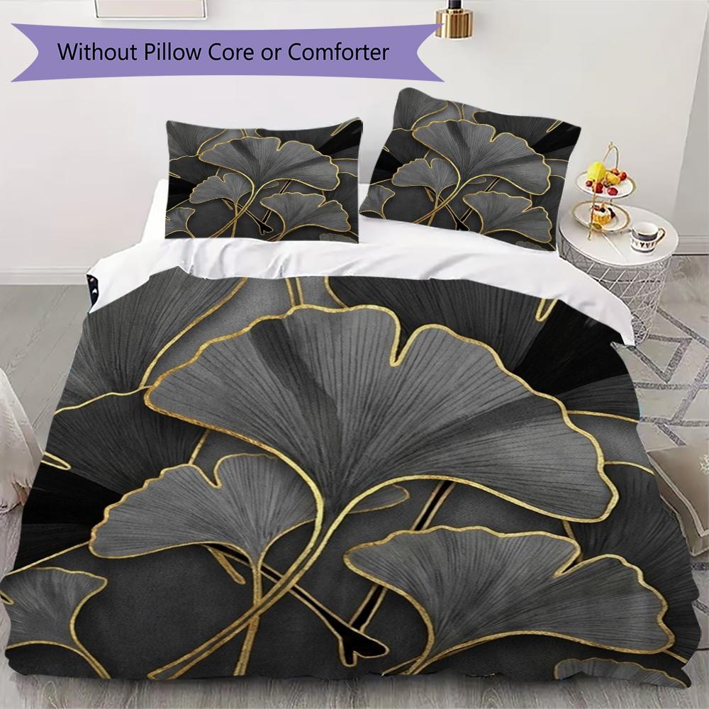

Ginkgo Leaves Pattern Bedding uilt Set uilt Cover Pillowcase Home Decoration Birthday Gift (1 * duvet cover + 2 * pillowcase without core)63 135x200cm