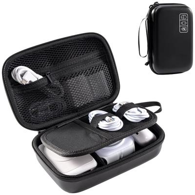ProCase Gadget Waterproof EVA Large Stores MacBook Magic Mouse USB Flash SD PC Peripheral Accessory Bag Black Pouch, Material, Capacity, 3-Layer