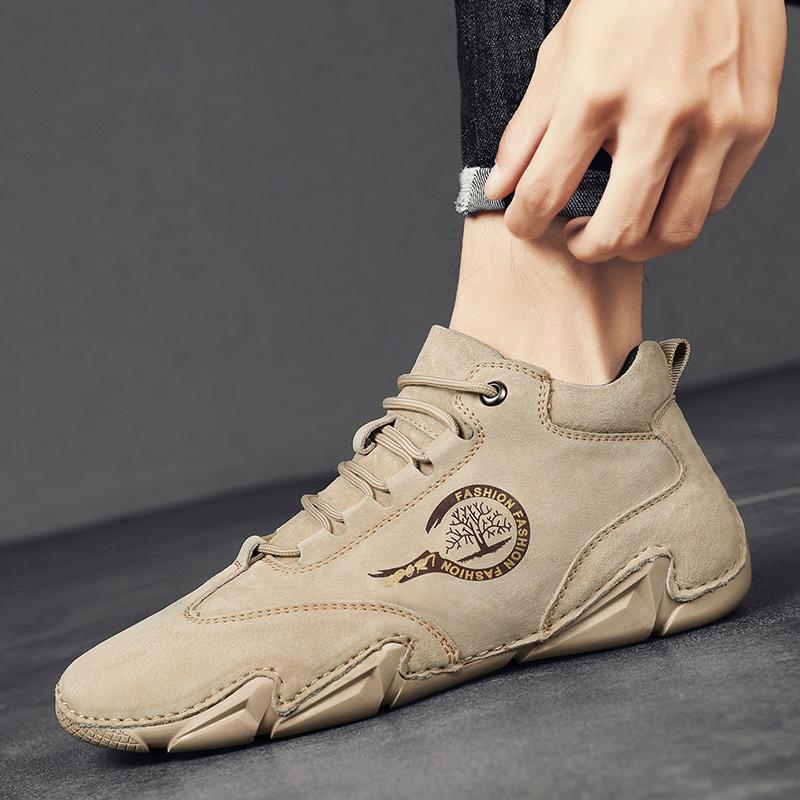 38-46 Высококачественная противоскользящая износостойкая модная повседневная кожаная — фото 14