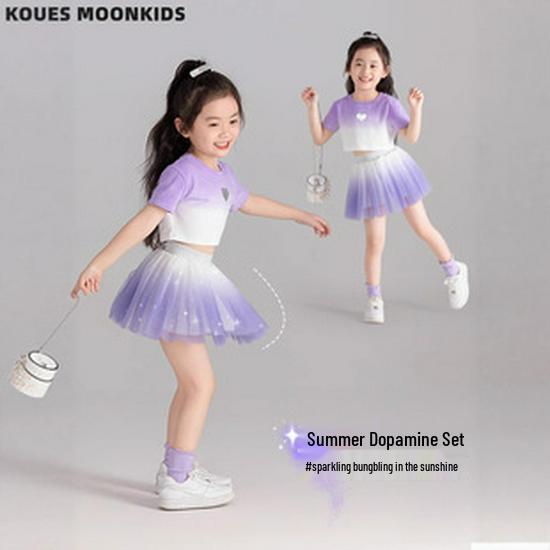 Korean Style Girls' Lace Princess Dress, Spring/Autumn 2024 - Long Sleeve, Puffy Tulle One-Piece
