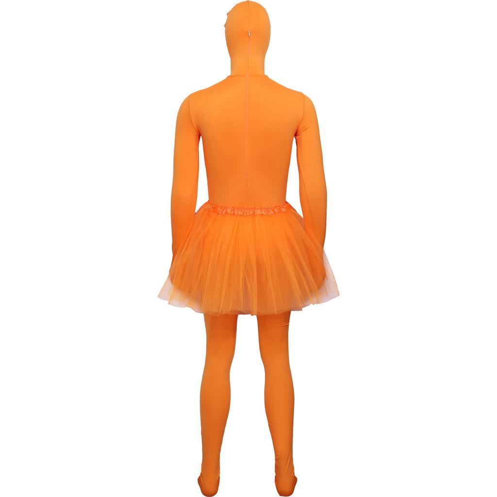 Old Reese Cos Uniform Halloween Transformation Elastane Jumpsuit Cosplay Tights Orange Jumpsuit Suit