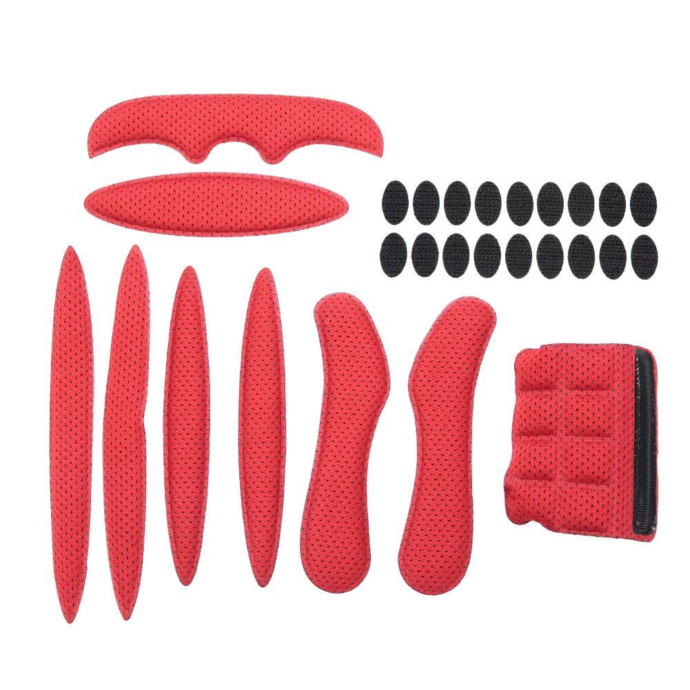 

Подушечка для шолома Губка Амортизуюча Комфорт Універсальний Велосипед Електромобіль Мотоцикл Шолом Захисний Червоний (Внутрішня підкладка + Віскоза)