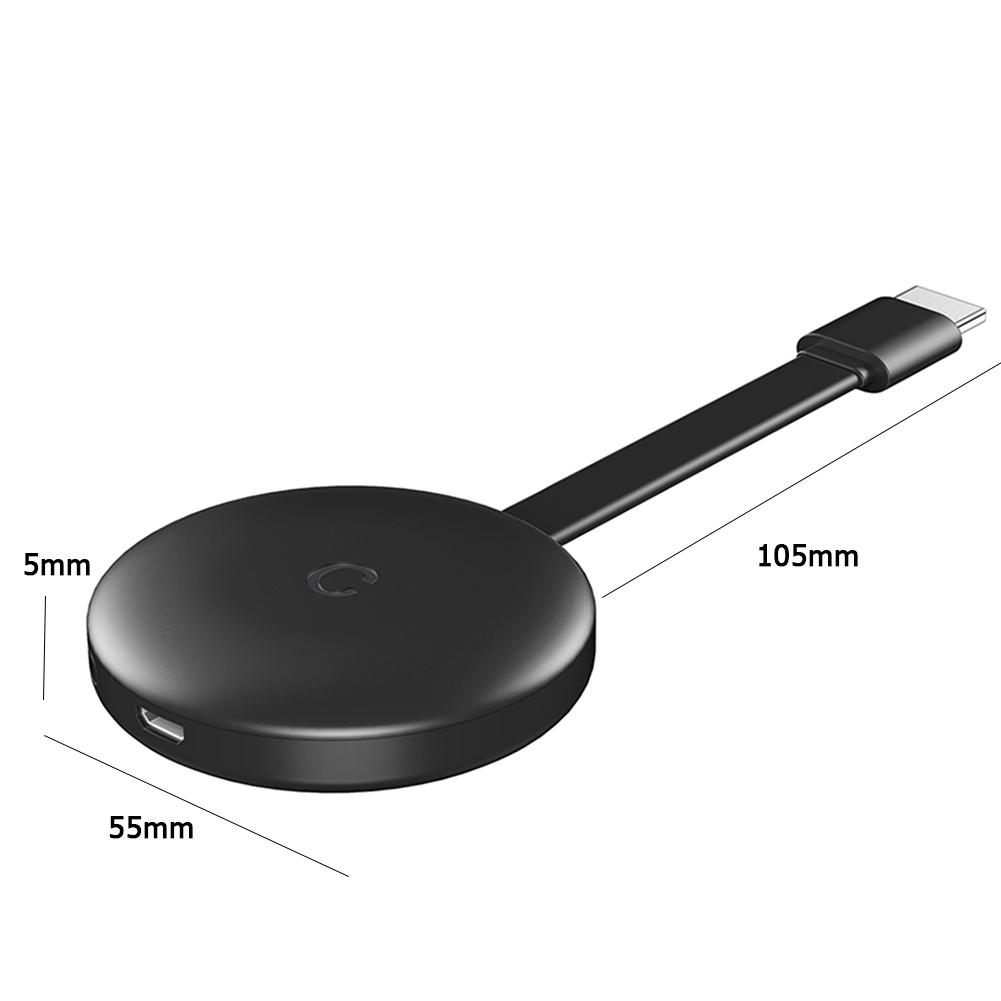 Display Dongle Video Adapter Airplay 2.4GHz 5GHz WiFi 4K HDMI-compatible Wireless Display Dongle Adapter for Phone Tablet