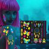 Women's Rave Festival UV Neon Body Face Temporary Tattoos Waterproof Fluorescence Fluorescent Fluorescent Tattoo Stickers 20