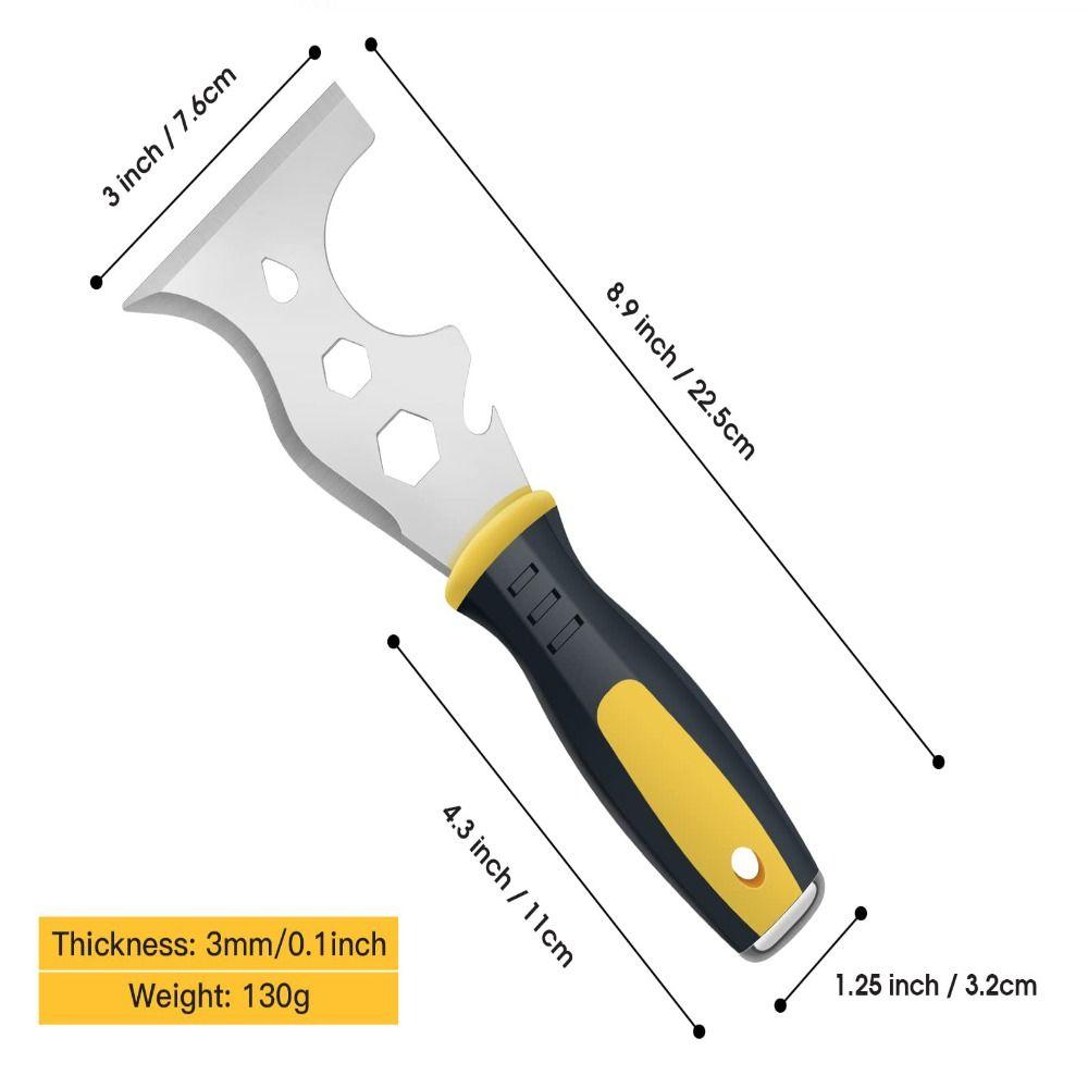 Stainless Steel Scraper Tool 13-in-1 Multi Paint Tool Anti-slip Paint Spatula  Painting