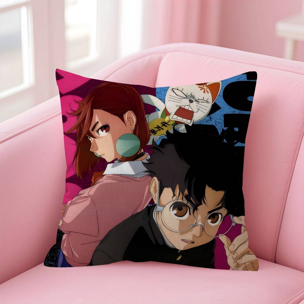 Anime Dandadan Japan Cushion Cover Inches Farmhouse Decor Home Throw Pillow Covers For Couch Decorations