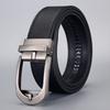 Men'S Two-Layer Cowhide Automatic Buckle Belt, Fake Pin Buckle, Real Cowhide Belt.