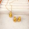 Accessories Fashion Trendy Three-Dimensional Big Pineapple Stud Earrings Dense Diamond Zircon Full Pineapple Clavicle Chain Women