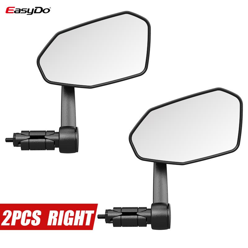 RBRL 360 Adjustable Bicycle Mirror Anti Shake Stable Bar End Mirror for Road MTB E-Bike Scooter Widen Angle Bike Rearview Mirror