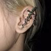 Gothic Snake Ear Cuff With Thorns Designs Jewelry Accessory for Trendy Fashion Enthusiasts Seek Unique Styles Daily Use