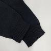Yohji Yamamoto POUR HOMME HD-K91-380 Black Cotton Linen Blend High Neck Knit Cardigan tops 3 blackUsed