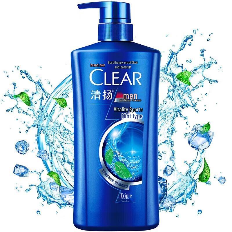 Clear Men Vitality Sport Anti-Dandruff Shampoo, Mint, 650g