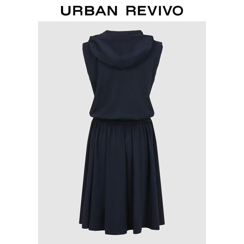 Women s Sporty Distressed Print Hooded Midi Dress XS