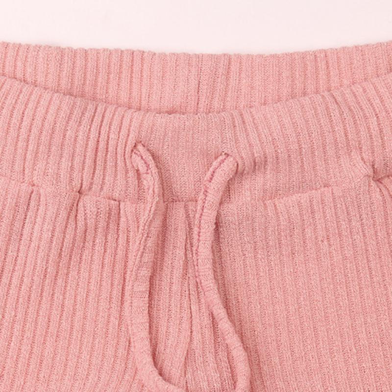 2025 Autumn Winter Women's Solid Color Loungewear Set, Long Sleeve Round Neck Top With Loose Fit Pants, Comfortable Two Piece Pajama Set For Home Wear