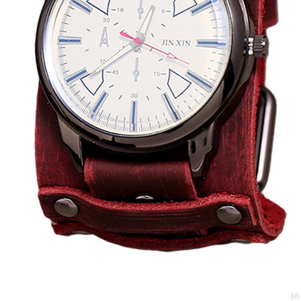 Leder Zeigeruhr Armbänder Tag Geschenk Elegant Professionell Punk Premium Zubehör 5cm