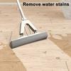 Portable Tabletop Home Mop Easy Installation Viscose Cotton Wet Dry Mop with Stainless Steel Handle Cleaning Accessory