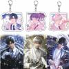 Hot Game Love and Deepspace Rafayel Xavier Zayne Cosplay Key Chain Acrylic Keychains Backpack Pendant Key Ring Accessories Gifts