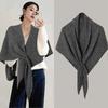 Triangle Scarf Shawl Multifunctional Retro Outdoor Solid-Color Leisure Shawl