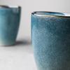 Blue Kiln Cup Ceramic Water Cup Personalized European Retro Irregular Coffee Cup