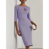 Elegantes, figurumschmeichelndes Herbstkleid – Schlankmachendes Partykleid für Damen