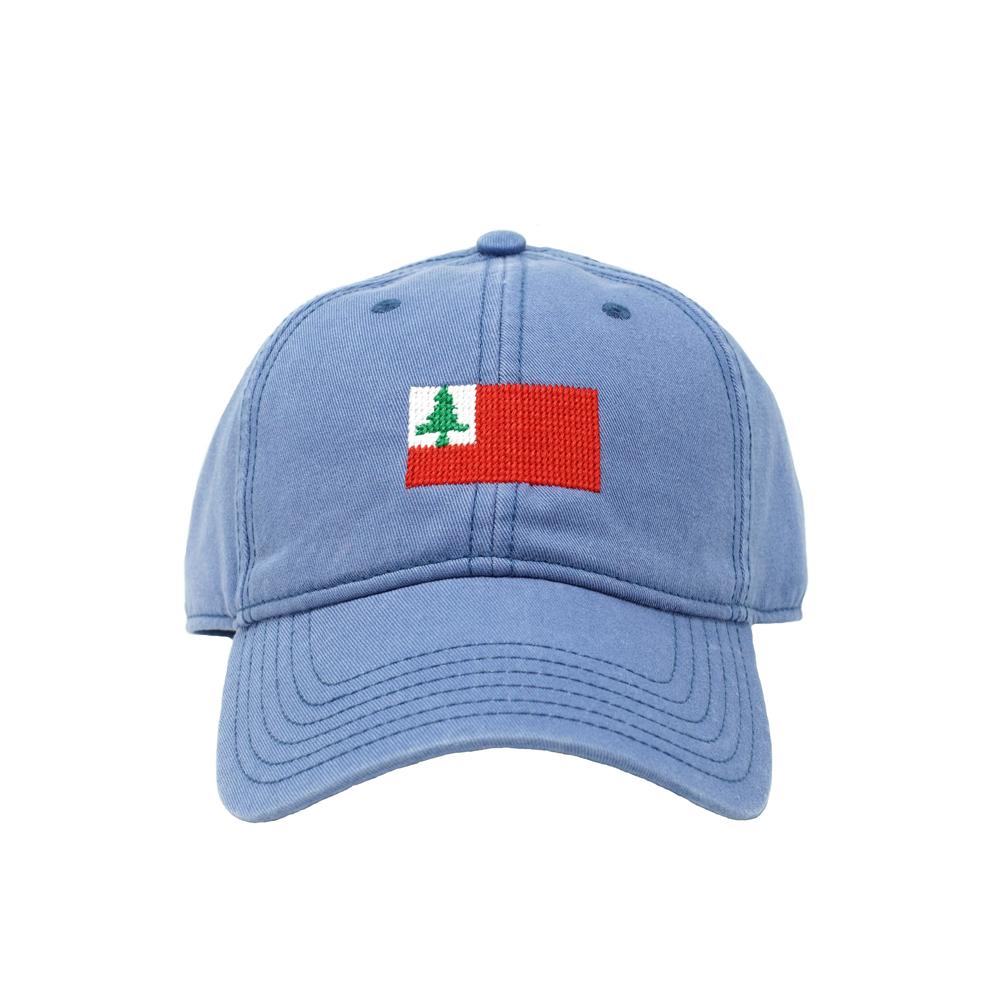 Hadinglein Adult`S Hats New England Flag On Slate Blue