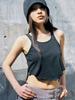 YEEL Side String Tank Top Black