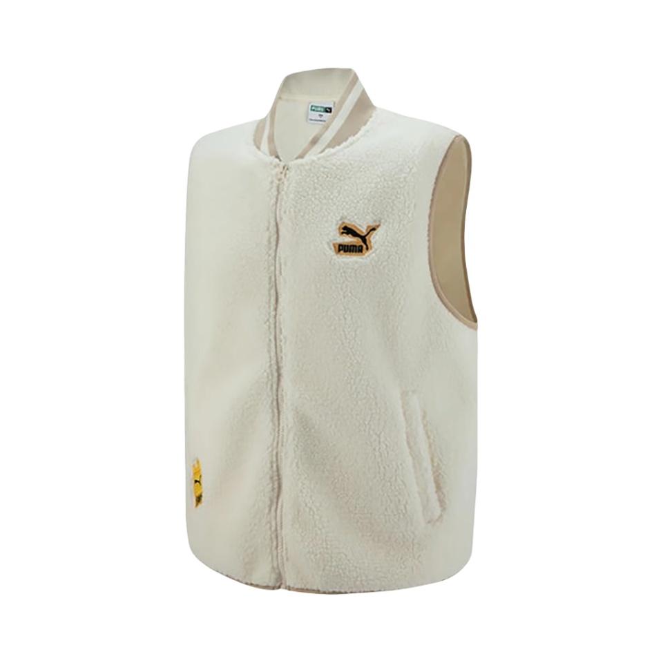 PUMA Classics Street Sport Sherpa Vest White Men s 539967-65 XXL