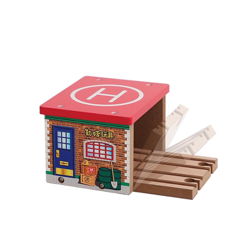 Wooden Track Magnetic Train Toy Wooden Track Scene Accessories Mountain Cave Tunnel Beech Wood Track Children's Toy